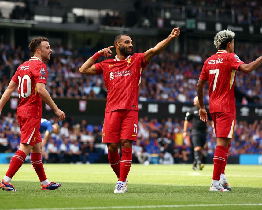 Salah dan Jota Bergairah di Kemenangan 2-0 atas Ipswich Town