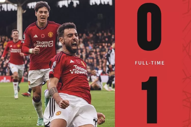 Manchester United atas Fulham Skor 1-0