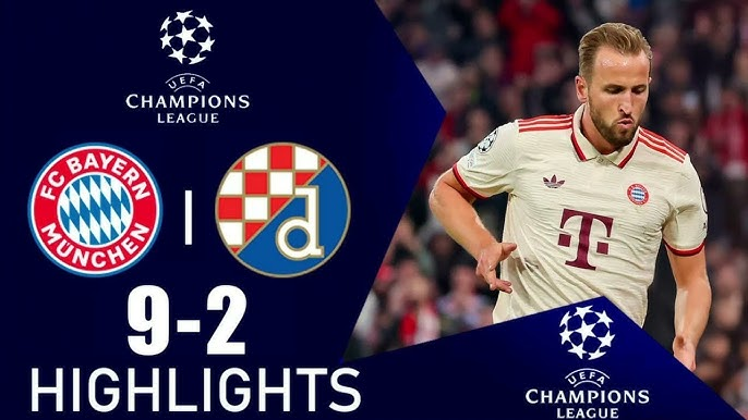 Bayern Munchen Ukir Sejarah, Bombardir Dinamo Zagreb dengan 9 Gol