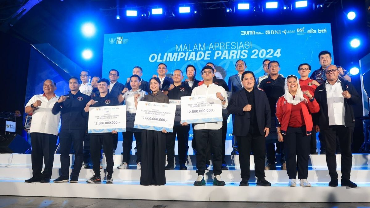 Malam Apresiasi Atlet Olimpiade 2024 Pemberian Bonus Miliaran