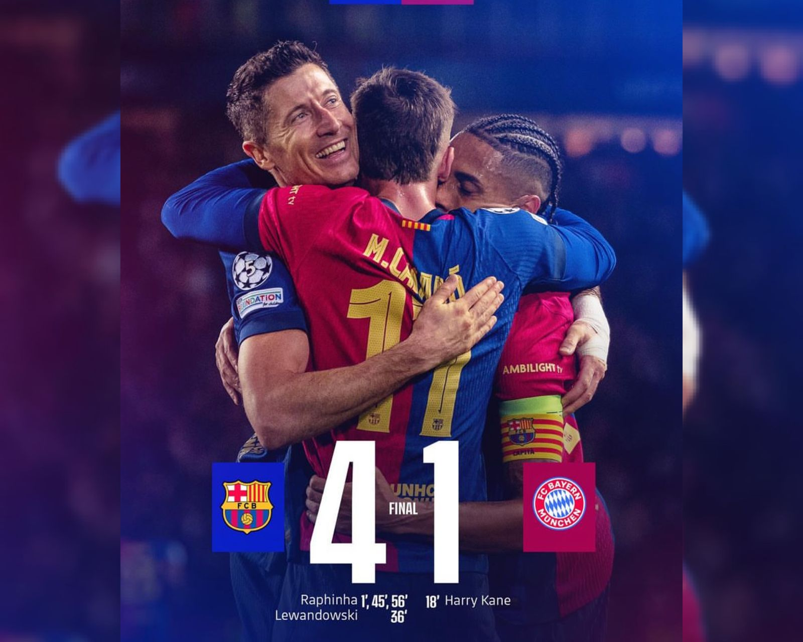 Barcelona Hantam Bayern Munchen 4-1 Dominasi Blaugrana