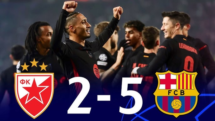 Barcelona Tak Terbendung! Bungkam Crvena Zvezda 5-2 di Liga Champions