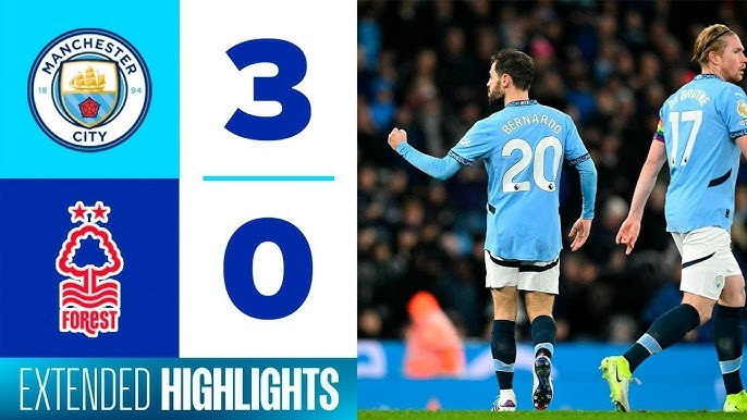 Manchester City Bungkam Nottingham kor Meyakinkan 3-0